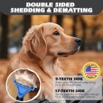 3-Pack Grooming Rakes and Combs for Pets