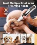 oneisall Quiet Dog Paw Trimmer with LED Light