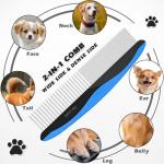 3-Pack Grooming Rakes and Combs for Pets