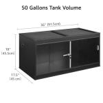50 Gallon Reptile Tank with Sliding Doors
