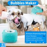 Comotech 6PCS Bath Brush & Toothbrush Set for Pets