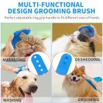 Comotech 6PCS Bath Brush & Toothbrush Set for Pets