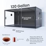 Phailozoo 120 Gallon Bearded Dragon Habitat Tank