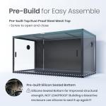 Phailozoo 120 Gallon Bearded Dragon Habitat Tank