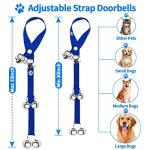 2 Pack Adjustable Dog Doorbells for Training