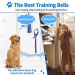 2 Pack Adjustable Dog Doorbells for Training