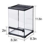 Reptile Glass Terrarium with Front Opening Door