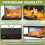 Royxen 65 Gallon Tempered Glass Reptile Enclosure