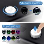 AQQA 1.5 Gallon Colorful Desktop Fish Tank