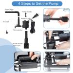 AQQA 1.5 Gallon Colorful Desktop Fish Tank