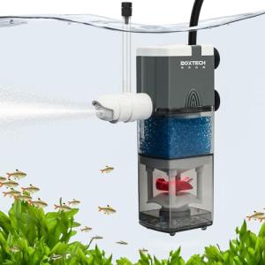 UPETTOOLS 4-in-1 Silent Aquarium Filter for Small Tanks
