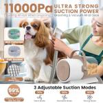 Dog Grooming Vacuum with Clipper and Nail Trimmer