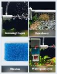 UPETTOOLS 4-in-1 Silent Aquarium Filter for Small Tanks
