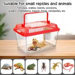 Plastic Reptile Terrarium Carrier with Color Lid