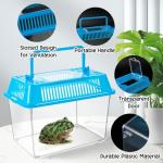 Plastic Reptile Terrarium Carrier with Color Lid