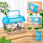 Plastic Reptile Terrarium Carrier with Color Lid