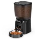 Automatic Cat Food Dispenser with Stainless Steel Bowl