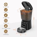 Automatic Cat Food Dispenser with Stainless Steel Bowl