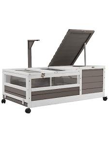 Large Mobile Wooden Tortoise Habitat with Trays