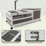 Large Mobile Wooden Tortoise Habitat with Trays