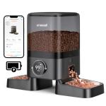 Cordless WiFi Automatic Cat Feeder for Two Cats