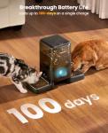 Cordless WiFi Automatic Cat Feeder for Two Cats