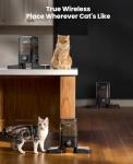 Cordless WiFi Automatic Cat Feeder for Two Cats