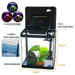 Self-Cleaning 2 Gallon Betta Fish Tank Kit