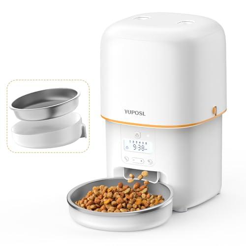 Smart Automatic Cat Feeder with Stainless Steel Bowl