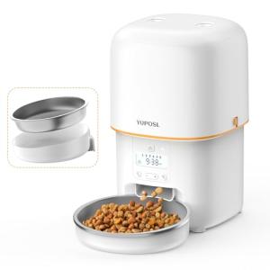 Smart Automatic Cat Feeder with Stainless Steel Bowl
