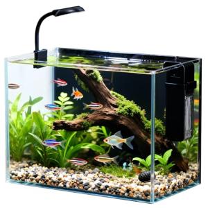 2.5 Gallon Nano Aquarium with LED Light