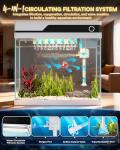 Smart 7-Gallon Fish Tank with Auto Feeder