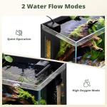 2.5 Gallon Nano Aquarium with LED Light