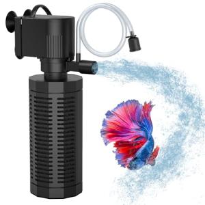 Ultra-Quiet Aquarium Filter for 20-50 Gallons