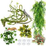 Artificial Hanging Plant Vines for Reptile Terrariums