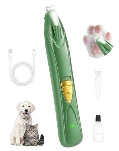 Cordless Dog Grooming Clippers with LED Light