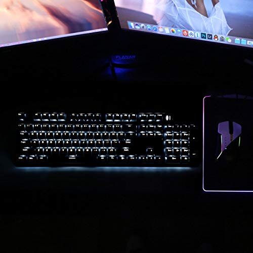 Merdia Gaming Keyboard with Blue Switch and White LED