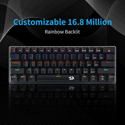 Redragon K613 60% Mini Gaming Keyboard with LEDs