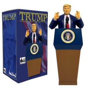 Talking Trump Figure with Podium and Articulation