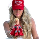 Trump Dog Bobblehead: Republican Superhero 2024 Parody