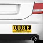 D.O.G.E. Sticker - Hilarious Elon Musk Parody Decal