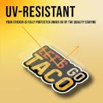 Let's Go Taco Funny Sticker - Political Humor Decor