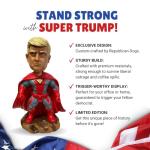 Trump Dog Bobblehead: Republican Superhero 2024 Parody