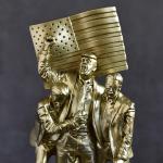 Trump Gold Statue: Fun Political Desk Ornament