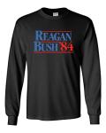 Reagan Bush '84 Election Parody Long Sleeve Tee