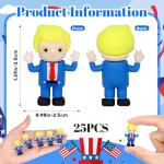 25pc USA 2025 Political Figure Bobblehead Set
