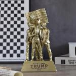 Trump Gold Statue: Fun Political Desk Ornament