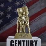 Trump Gold Statue: Fun Political Desk Ornament