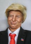 Donald Trump Costume Kit: Wig, Tie, Flag Pin