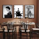 Funny Black and White Political Icons Art Poster